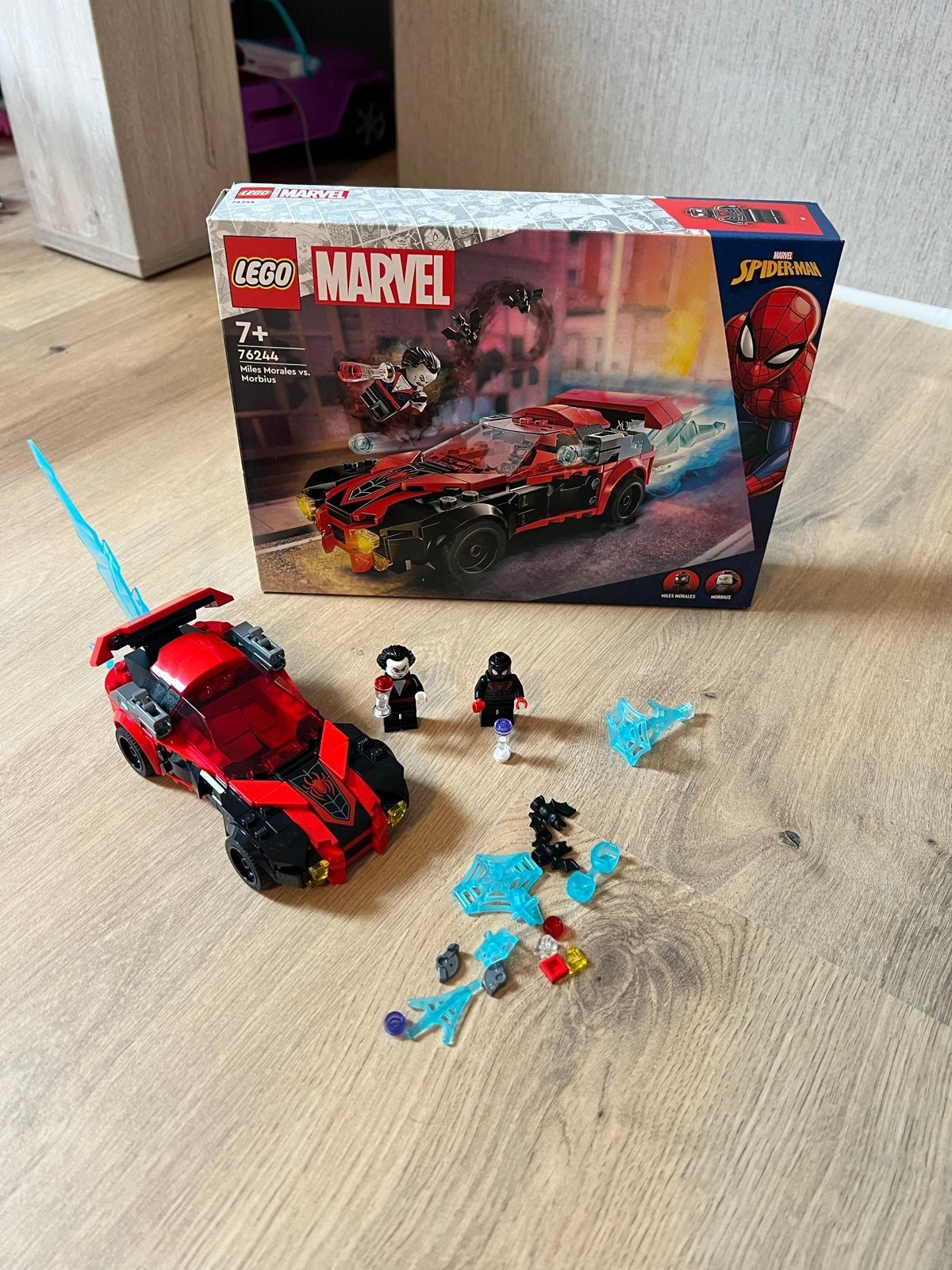 LEGO Marvel Spider-Man Miles Morales vs. Morbius 76244, Ophalen of Verzenden, Zo goed als nieuw, Overige merken