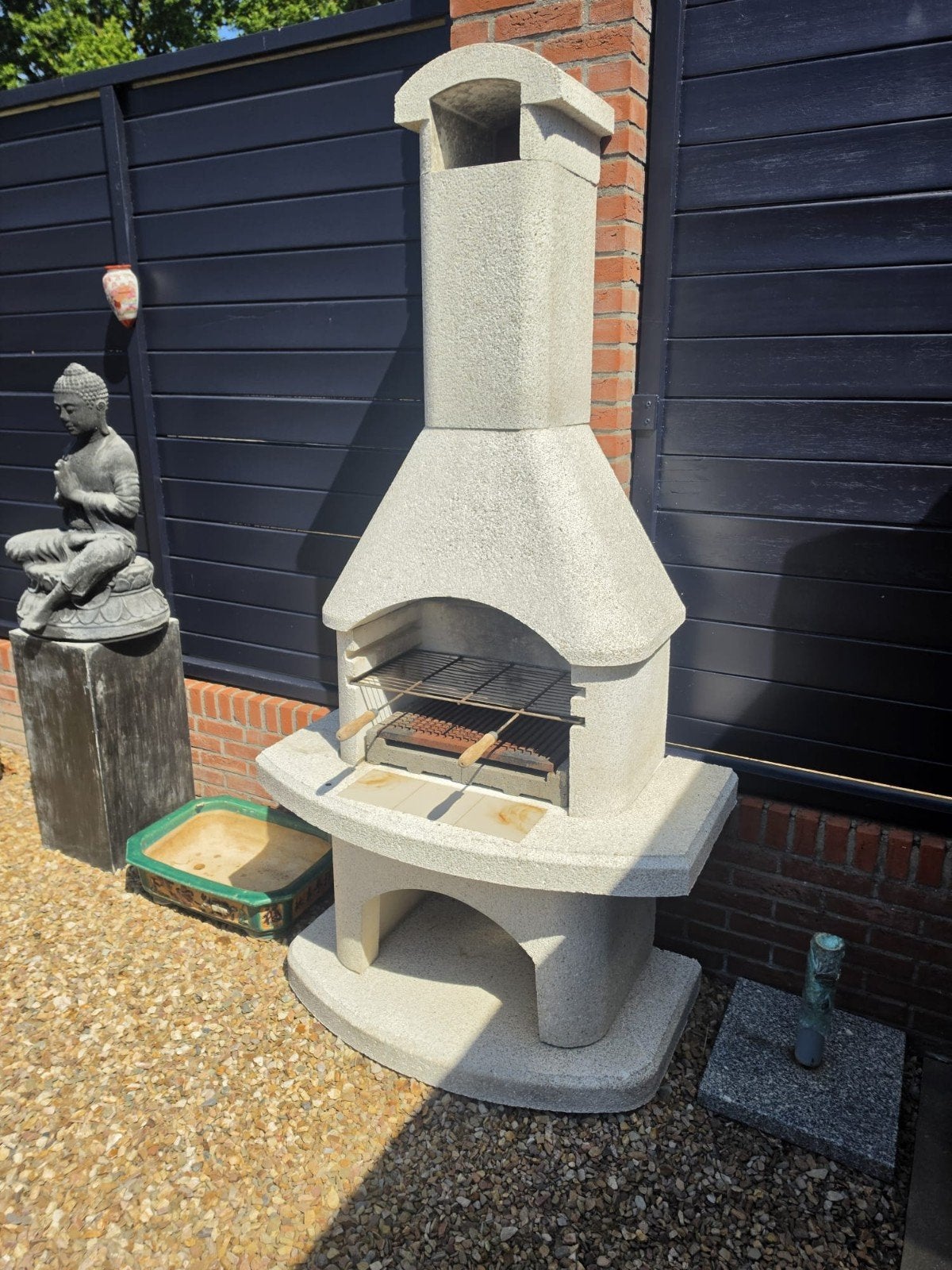 Granieten barbeque, Ophalen, Zo goed als nieuw