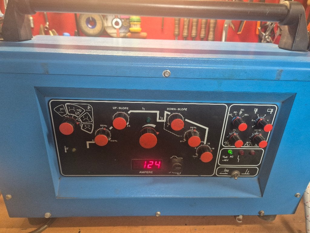 Messer Griesheim AC DC Tig lastoestel, Ophalen, Gebruikt, 150 tot 250 ampère, Tig