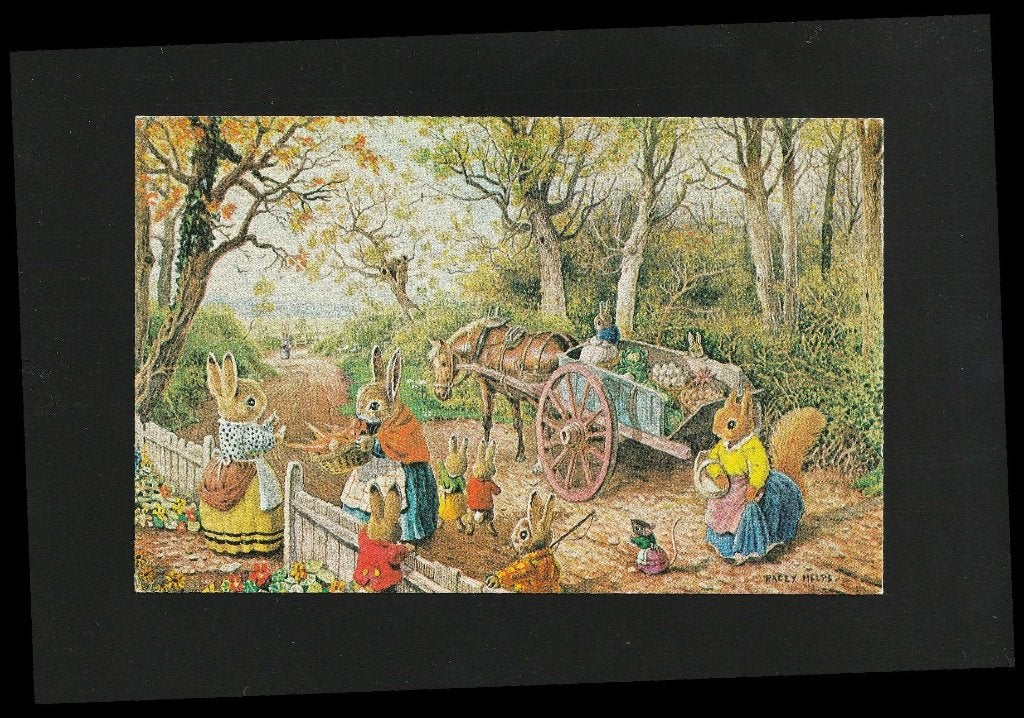 Ansicht Verklede dieren illu Racey Helps B07-21, Ophalen of Verzenden, 1940 tot 1960, Ongelopen