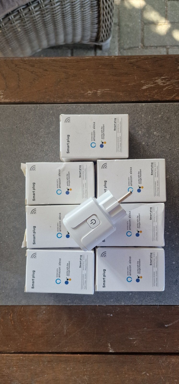 7x Smart Plug Stekkerdoos met Wifi, Alexa & Google Assistant, Ophalen of Verzenden, Nieuw