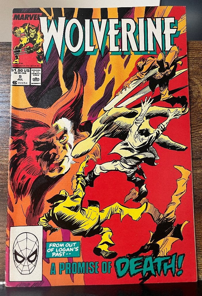 Wolverine #9 (Marvel Comics, 1988), Boeken, Strips | Comics, Amerika, Ophalen of Verzenden, Gelezen, Eén comic