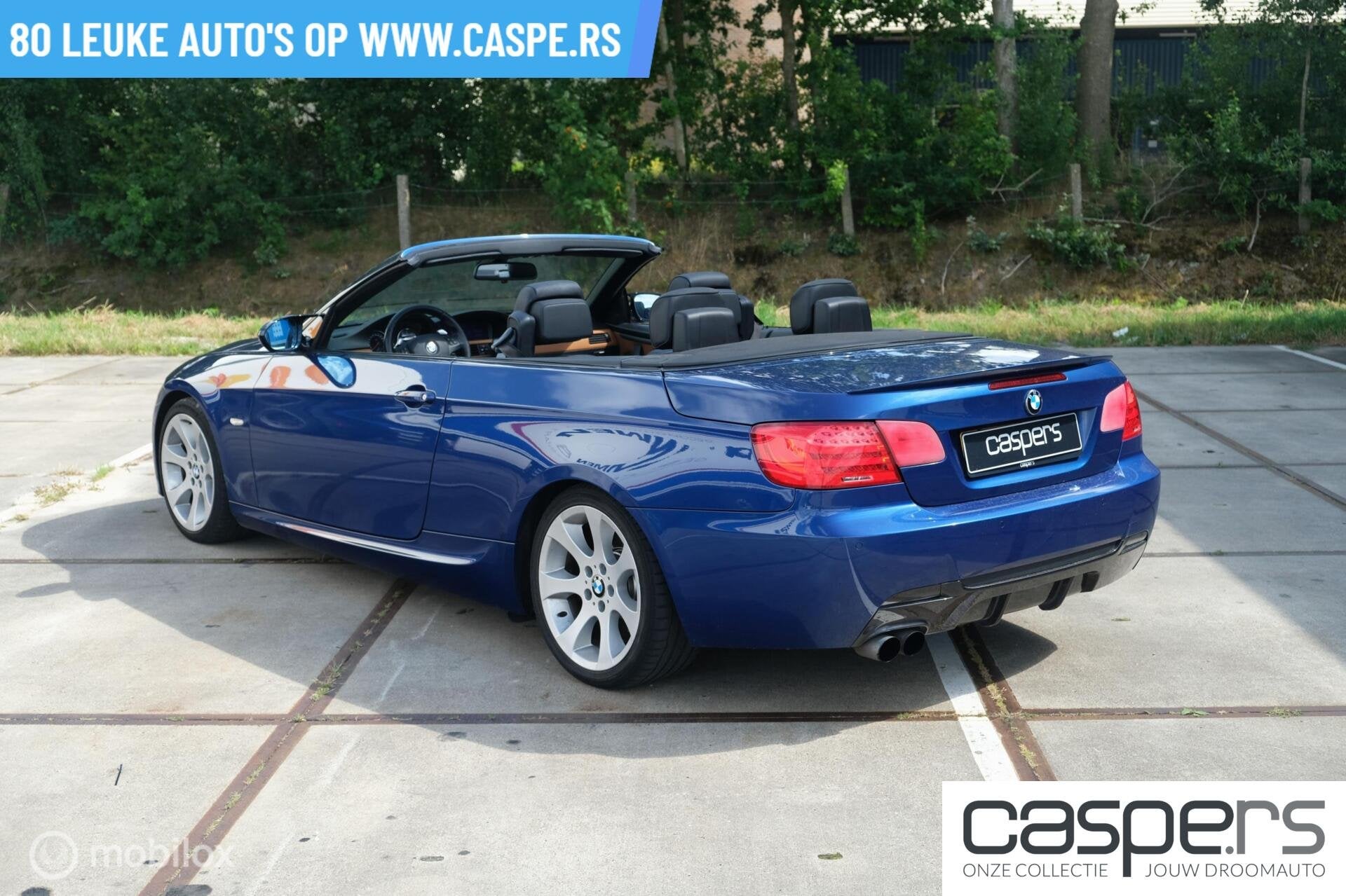 BMW 325i Cabrio High Executive | Le Mans Blau | M Sport, Achterwielaandrijving, Gebruikt, Zwart, Cabriolet