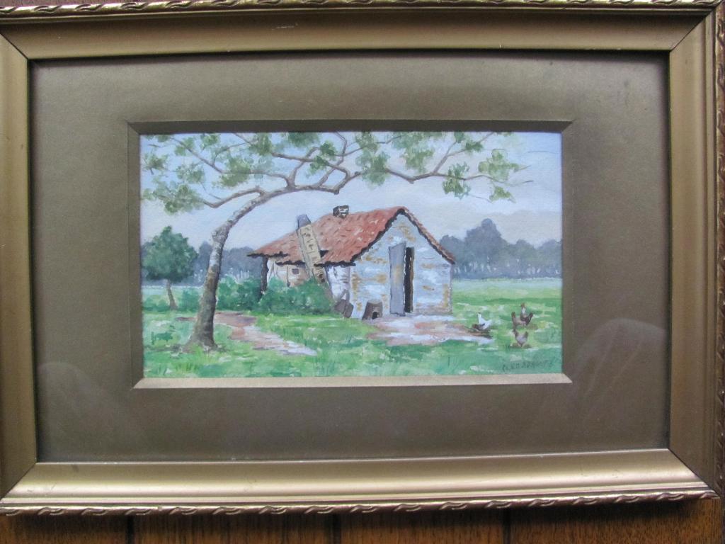 Originele antieke aquarel Gesigneerd, Antiek en Kunst, Kunst | Schilderijen | Klassiek, Ophalen of Verzenden