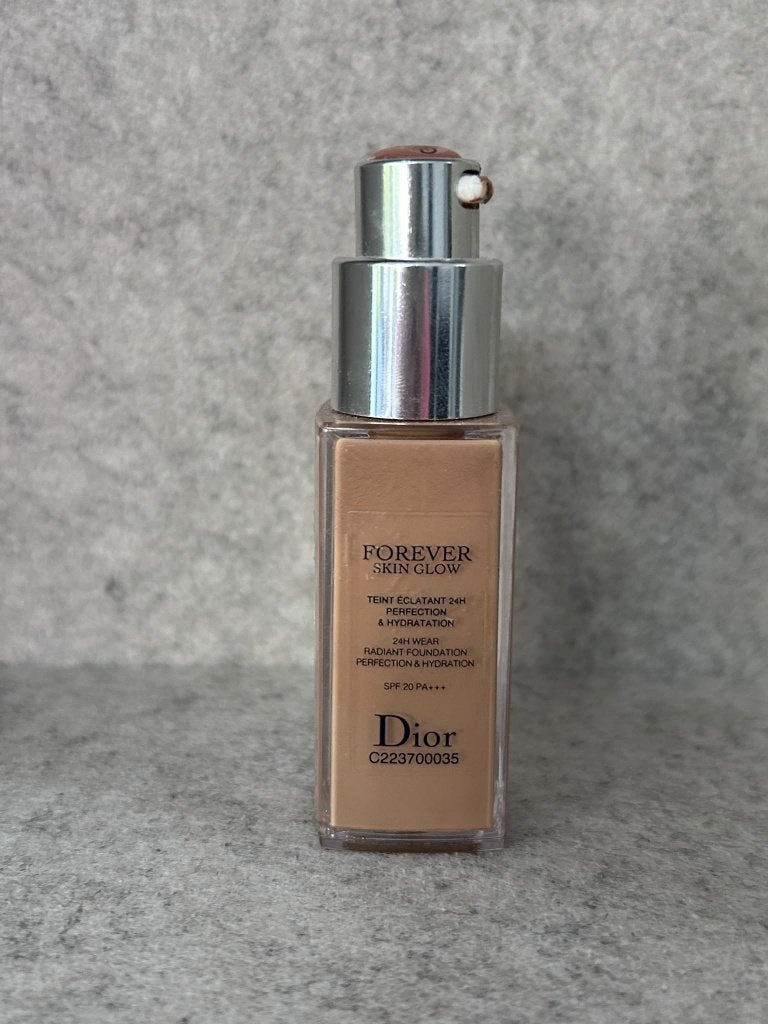 Dior Forever Skin Glow Foundation 3.5N, Gebruikt, Gehele gezicht, Beige, Ophalen of Verzenden