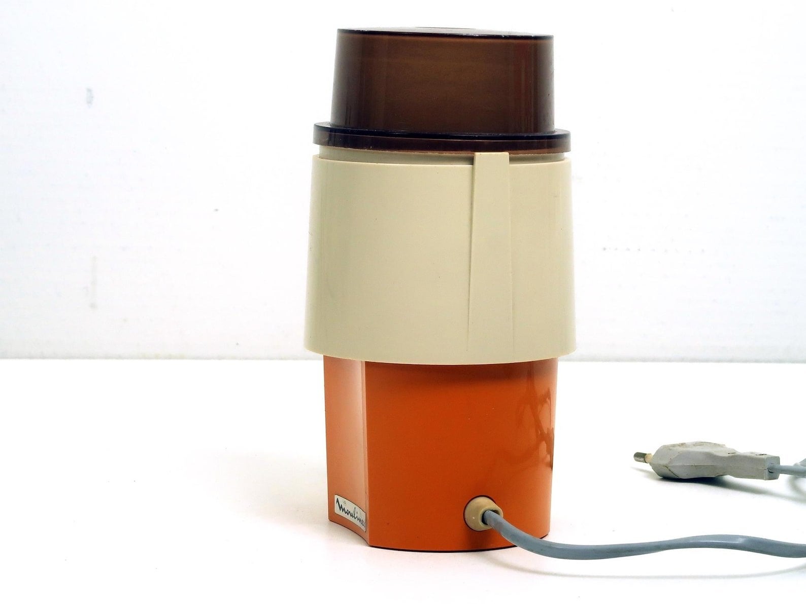 Vintage Moulinex Koffiemolen - Oranje/Wit (Jaren '70), Ophalen of Verzenden, Gebruikt