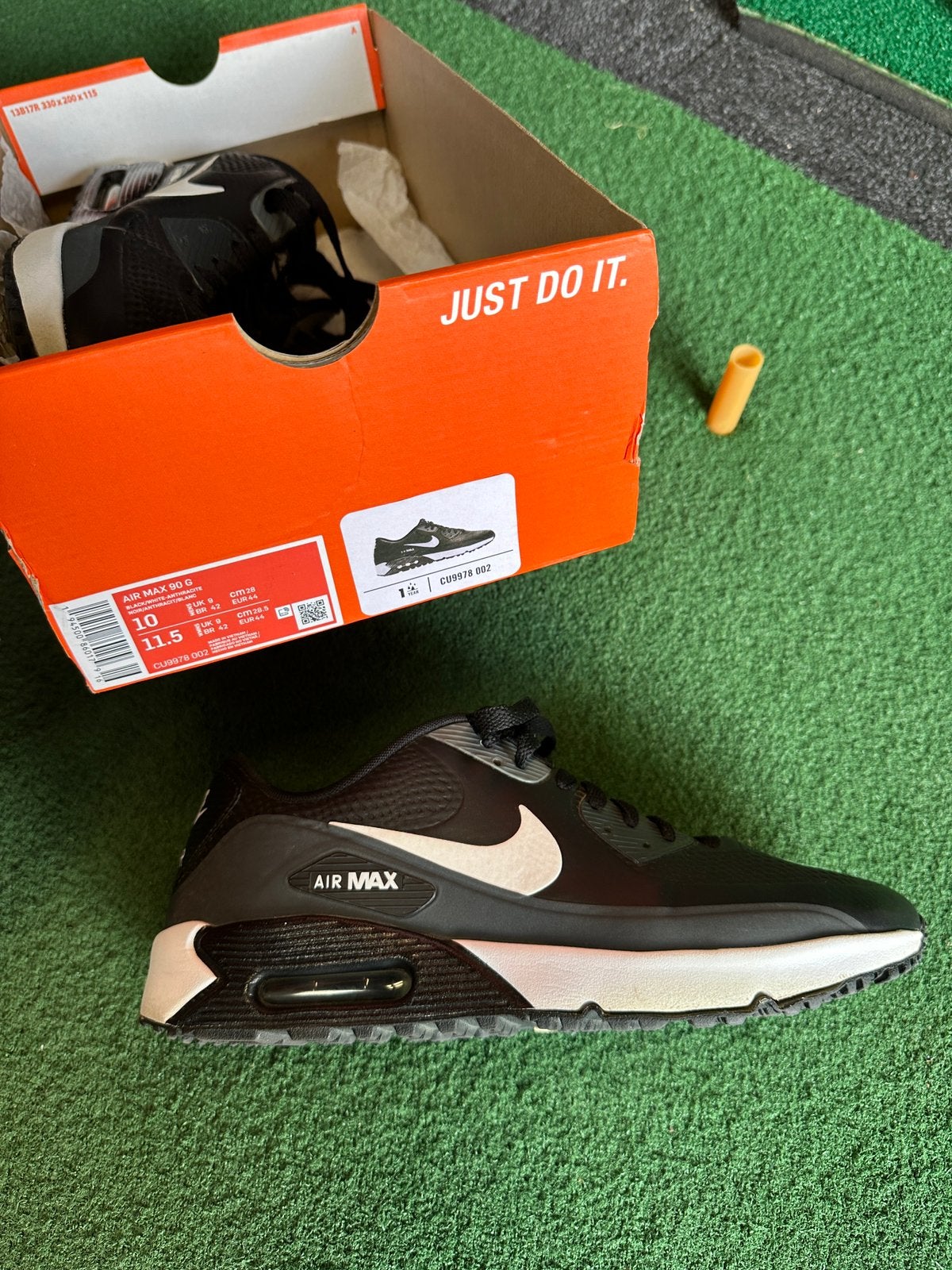 Nike Air Max Golf (z.g.a.n), Ophalen of Verzenden, Zo goed als nieuw, Sportschoenen, Zwart