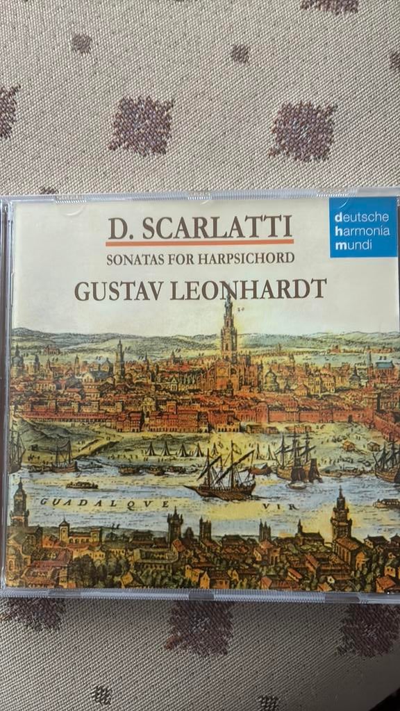 D. Scarlatti: sonates voor clavecimbel - Leonhardt - 2 cd’s, Ophalen of Verzenden, Barok, Zo goed als nieuw, Kamermuziek