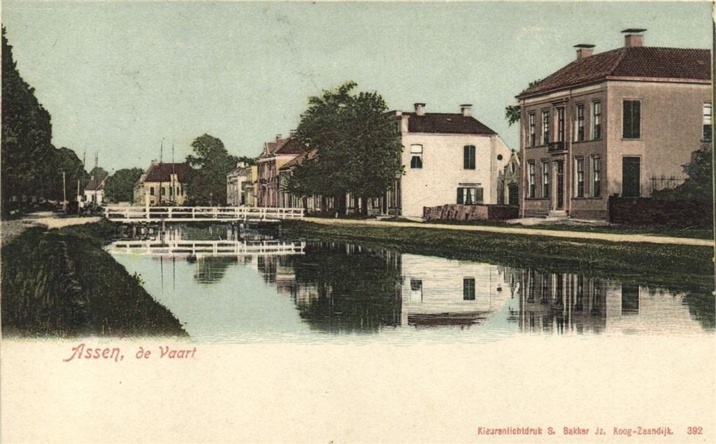 Assen, de Vaart - ongelopen, Verzamelen, Verzenden, Voor 1920, Ongelopen, Drenthe