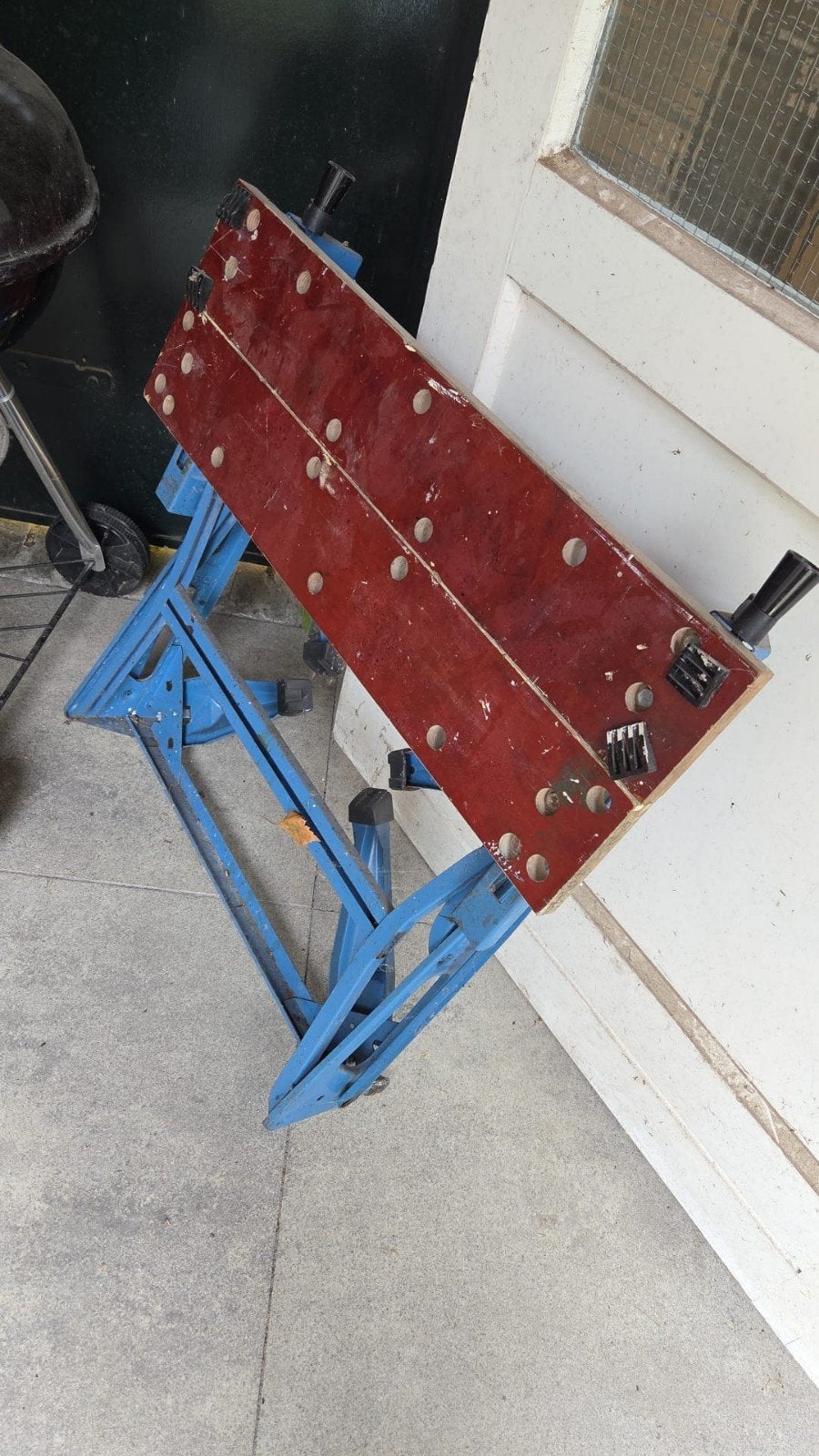 Workmate, inklapbaar, Ophalen, Gebruikt, 70 tot 120 cm, Bankschroef