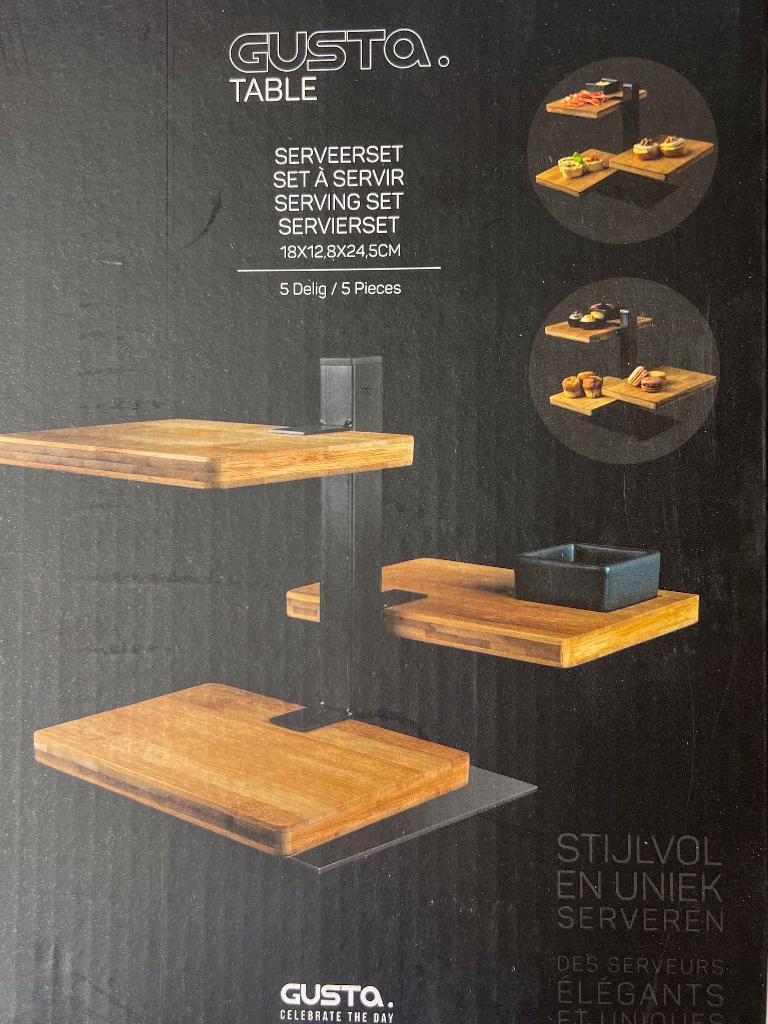 GUSTA TABLE serveertoren nieuw in doos!!, Ophalen of Verzenden, Nieuw