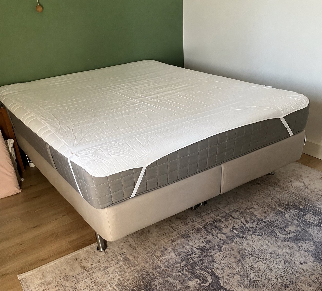 IKEA Hövåg tweepersoonsbed met Engerdal boxspring 160x200, Ophalen, Gebruikt, Tweepersoons, 200 cm