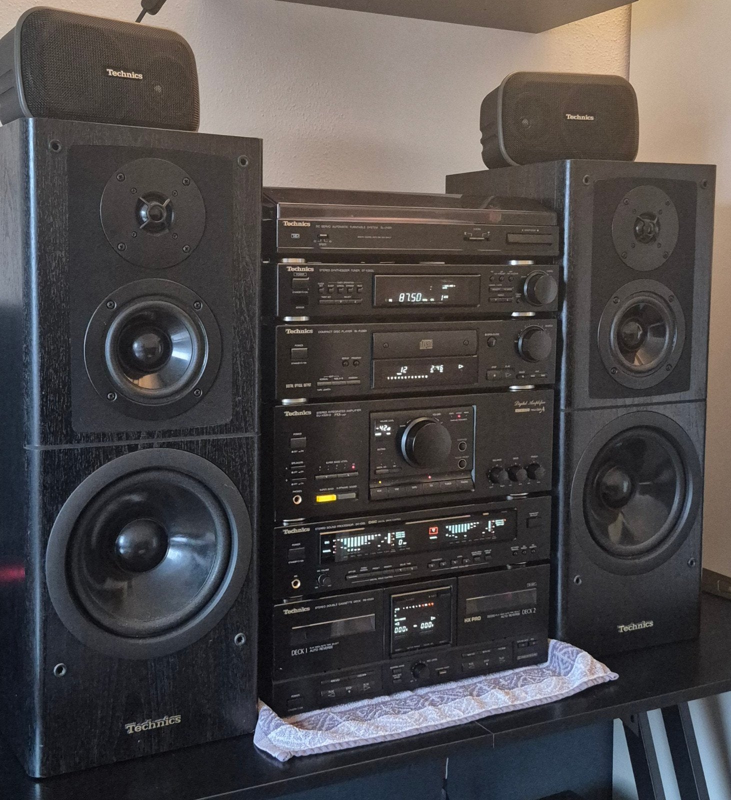 Technics Stereo SU-X520D SH-E85 etc, Cassettedeck, Losse componenten, Zo goed als nieuw, Ophalen