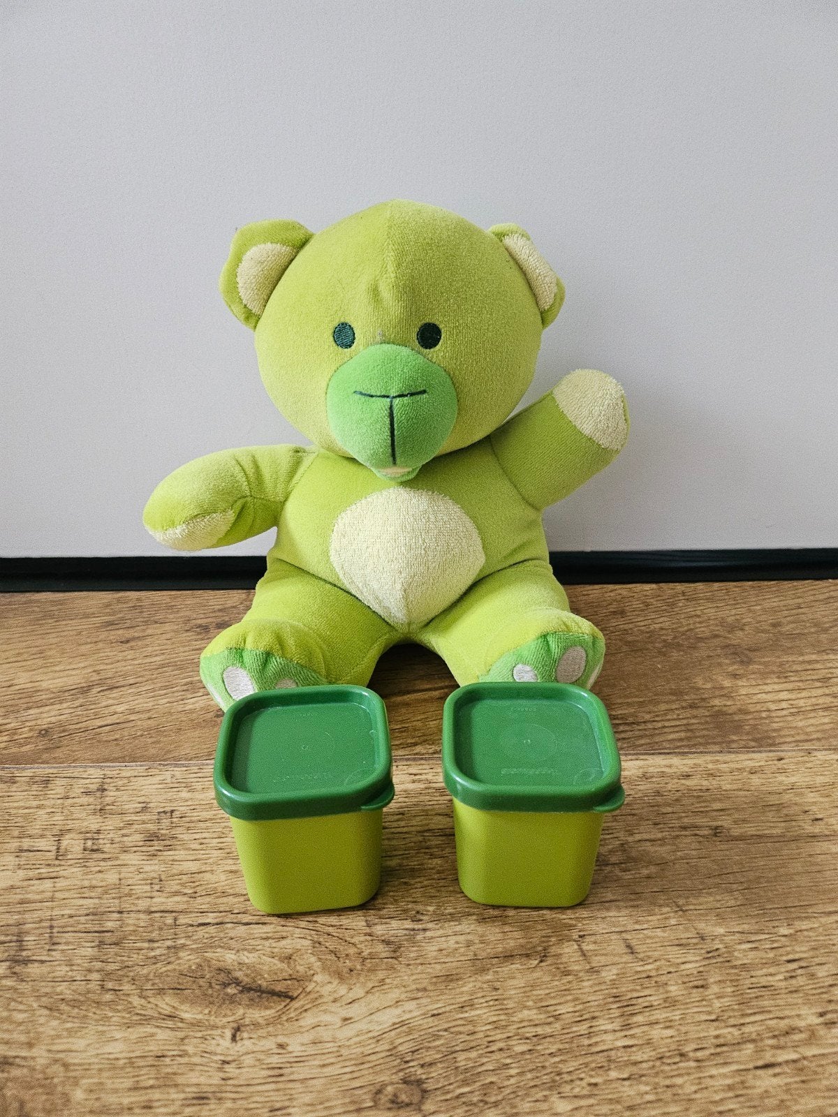 Tupperware nieuwe groene vierkante mini potjes, Overige typen, Nieuw, Ophalen of Verzenden, Met deksel