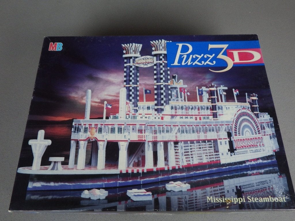 3D puzzel Mississippi steamboat, Ophalen, Minder dan 500 stukjes, Zo goed als nieuw, Rubik's of 3D-puzzel