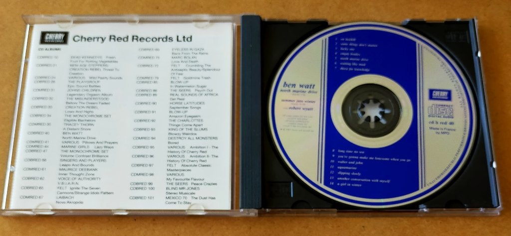 Ben Watt - North Marine Drive CD 1983/1987 Robert Wyatt, Ophalen of Verzenden, Zo goed als nieuw, Jazz-fusion