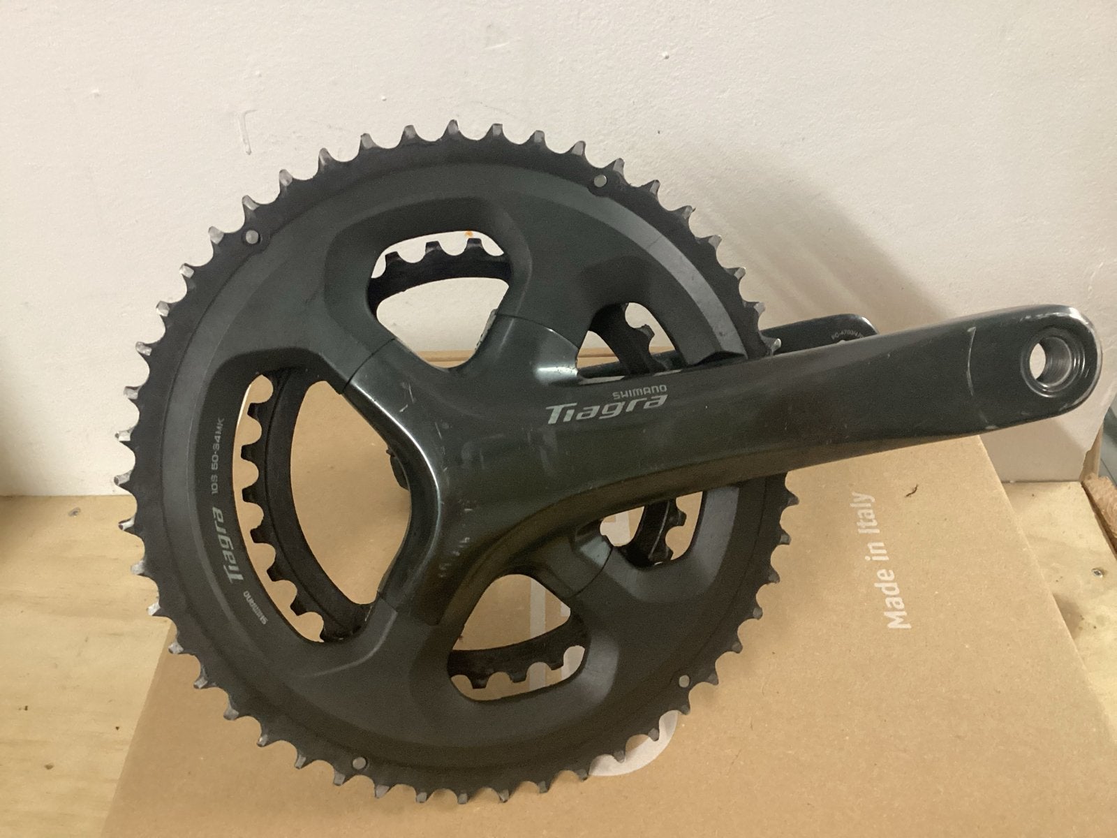 Shimano Tiagra Crankstel FC-4700 10S 50-34MK, Crankstel of Pedalen, Gebruikt, Verzenden, Aluminium