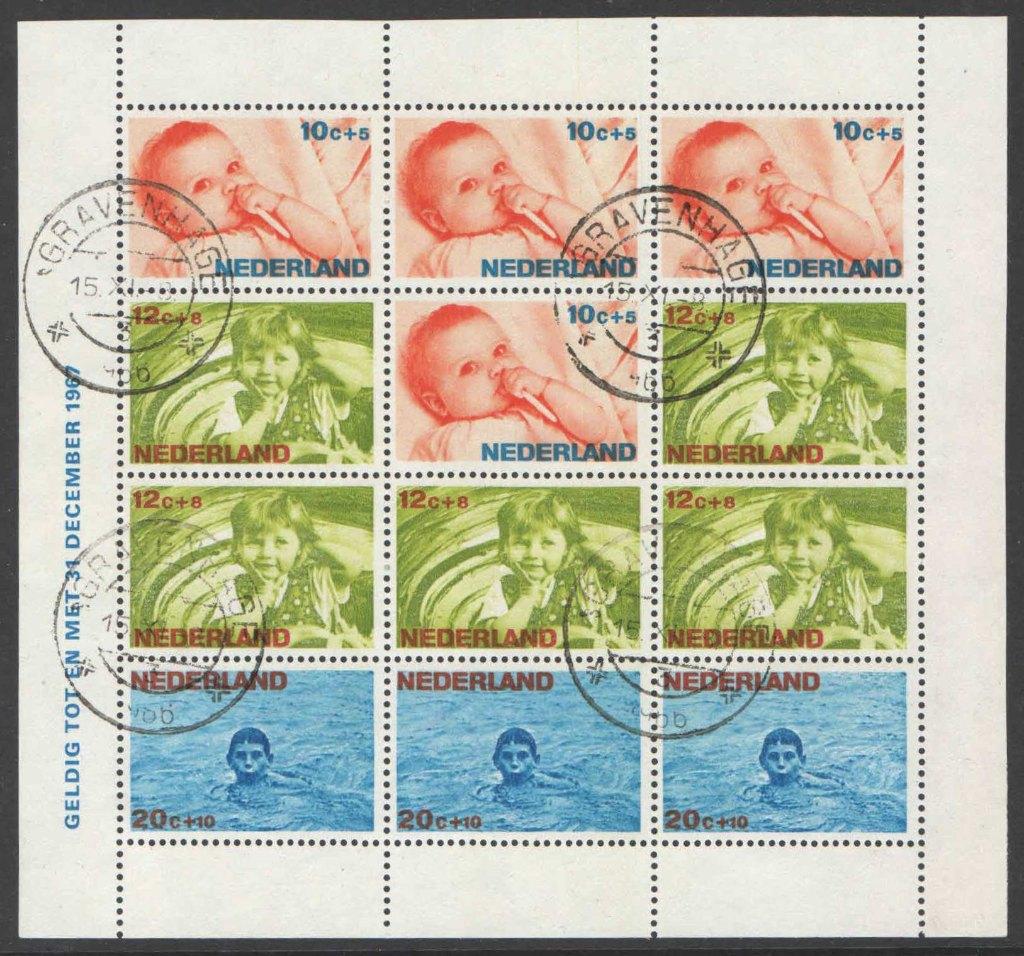Nederland NVPH nr 875 gestempeld Kinderpostzegels 1966, Postzegels en Munten, Postzegels | Nederland, Ophalen of Verzenden, Na 1940
