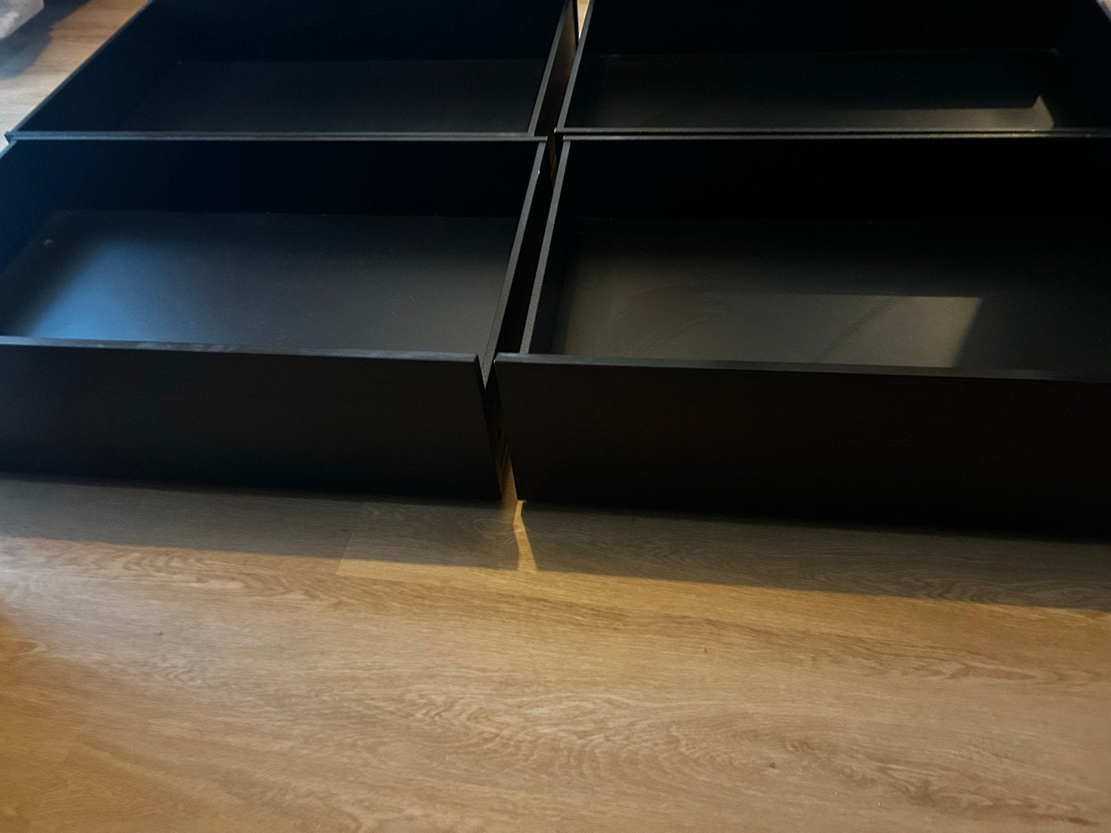 4x IKEA Malm bedlades op wieltjes, Huis en Inrichting, Slaapkamer | Bedden, Ophalen, Gebruikt, Overige maten