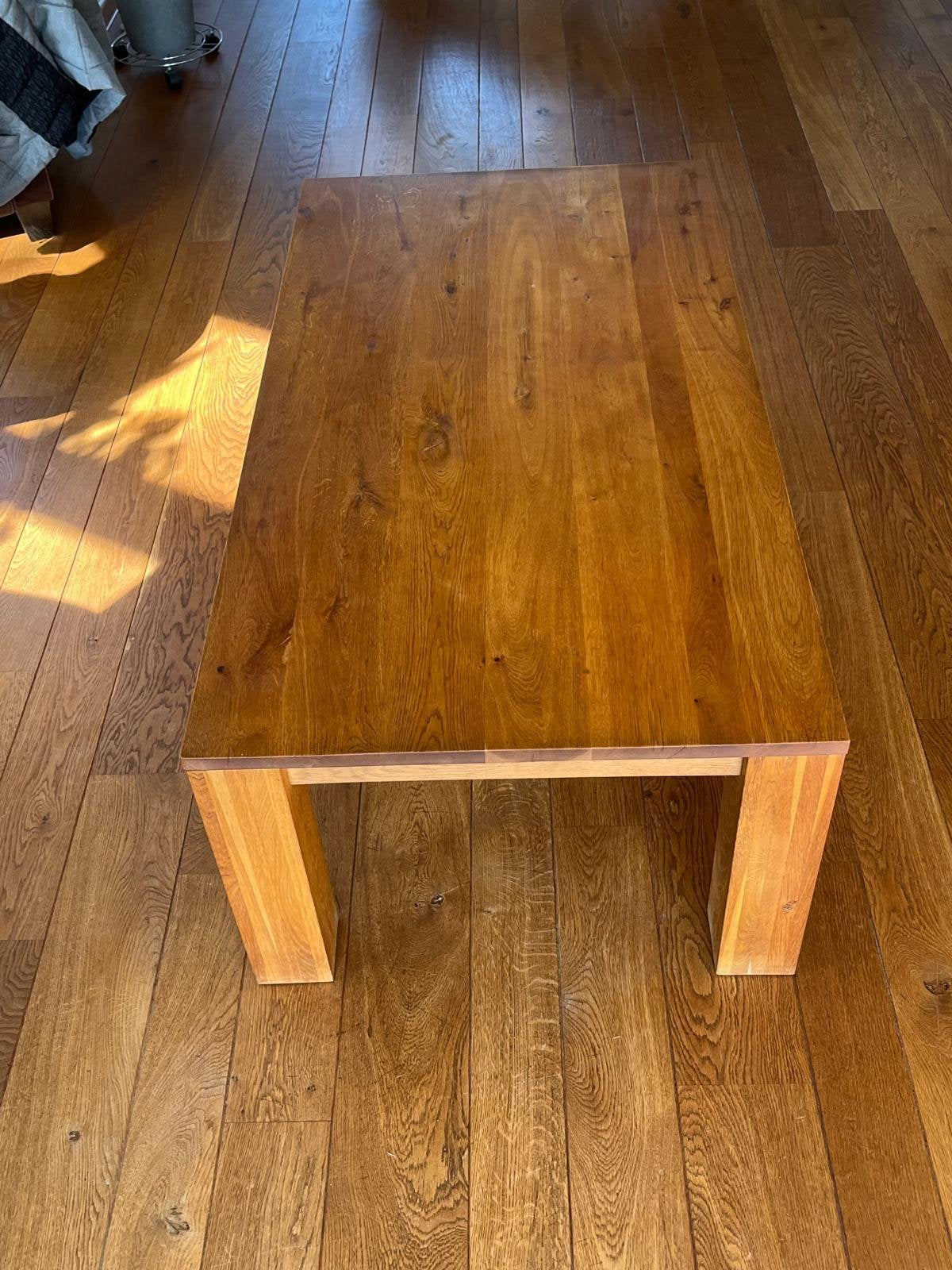 Eikenhouten salontafel, Huis en Inrichting, Ophalen, Gebruikt, 100 tot 150 cm, Eikenhout