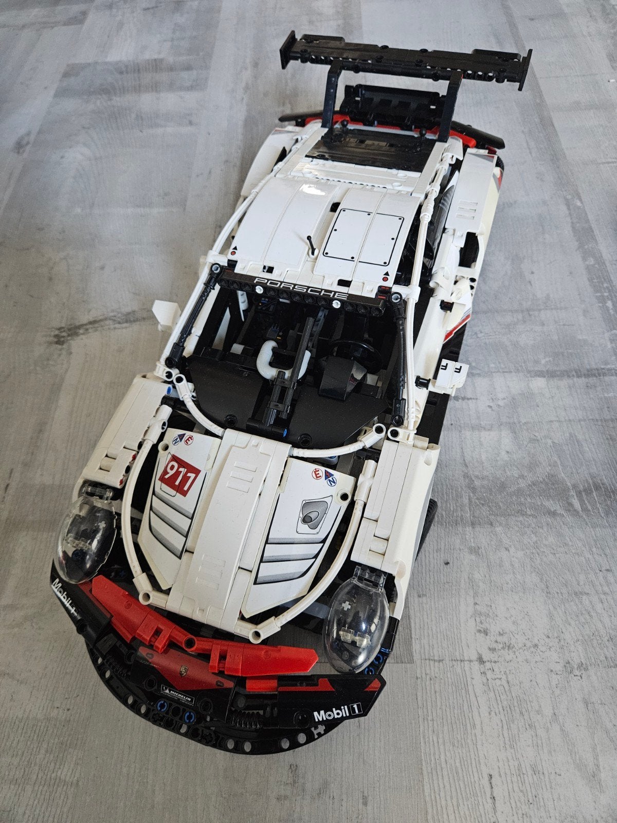 LEGO Technic Porsche 911 RSR (42096) met boekje en stickers, Ophalen, Gebruikt