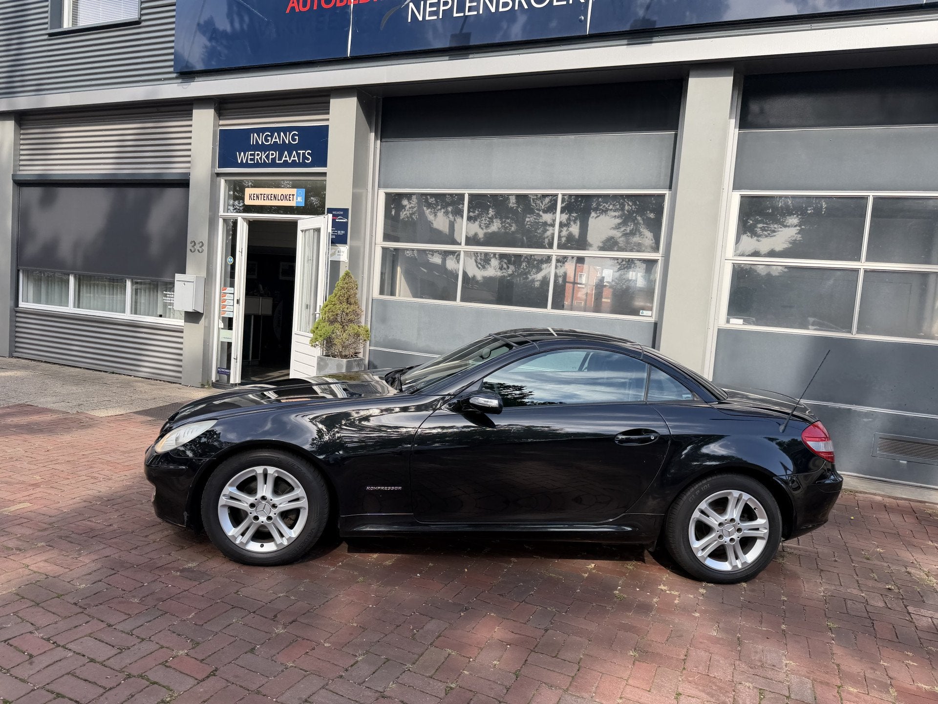 Mercedes-Benz SLK 200 K Automaat | Navi | Winterpakket | Led, Auto's, Automaat, Dealer onderhouden, Gebruikt, Zwart