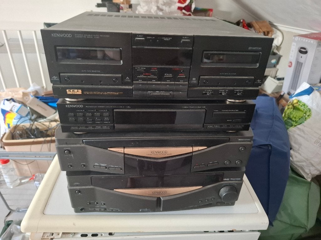 Tuner/Versterker/Cassettedecks 2x (Kenwood), Tuner of Radio, Gebruikt, Losse componenten, Ophalen