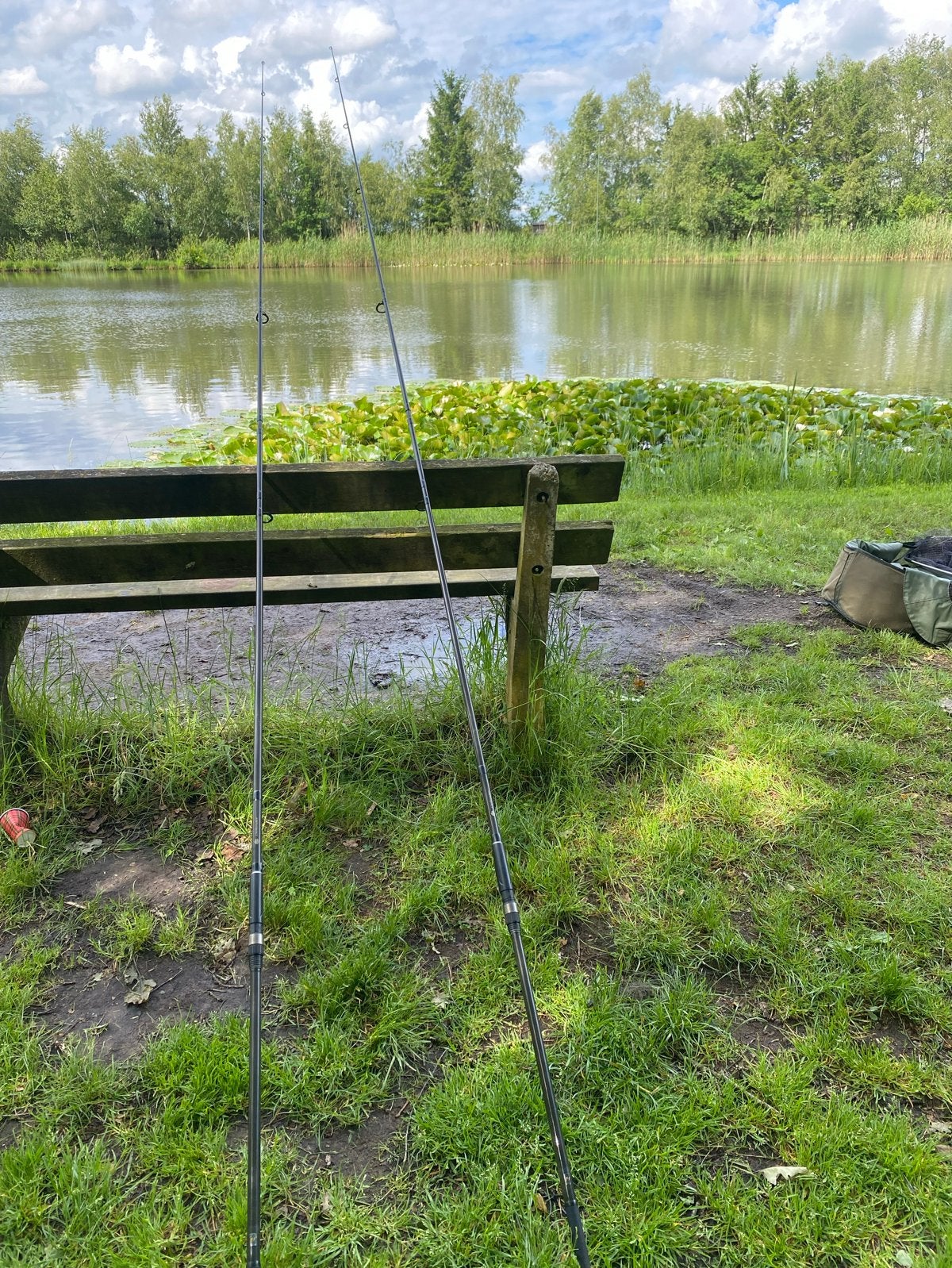 JRC Defender Karperhengels - Set van 2, Watersport en Boten, Hengelsport | Karpervissen, Ophalen of Verzenden, Gebruikt, Werphengel