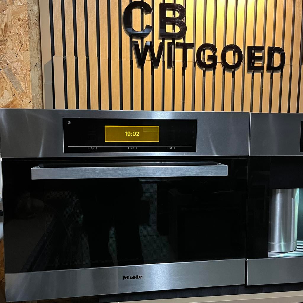 Luxe Miele set Combi oven, stoomoven en koffiemachine, Witgoed en Apparatuur, Ovens, Ophalen, Refurbished, Oven met grill, Inbouw