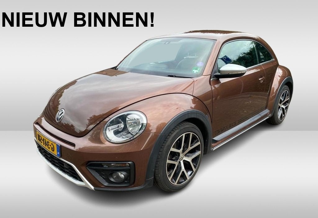 Volkswagen Beetle 1.2 TSI Dune Carplay | Stoelverw. | Clima, Auto's, Volkswagen, Voorwielaandrijving, Gebruikt, 4 cilinders, Bruin