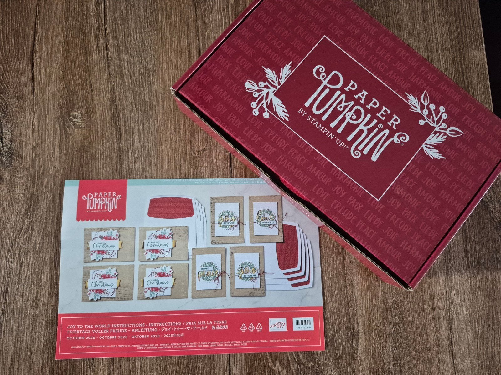 Paper pumpkin Stampin up, Ophalen of Verzenden, Nieuw, Kerst, Blanco kaart of Basiskaart