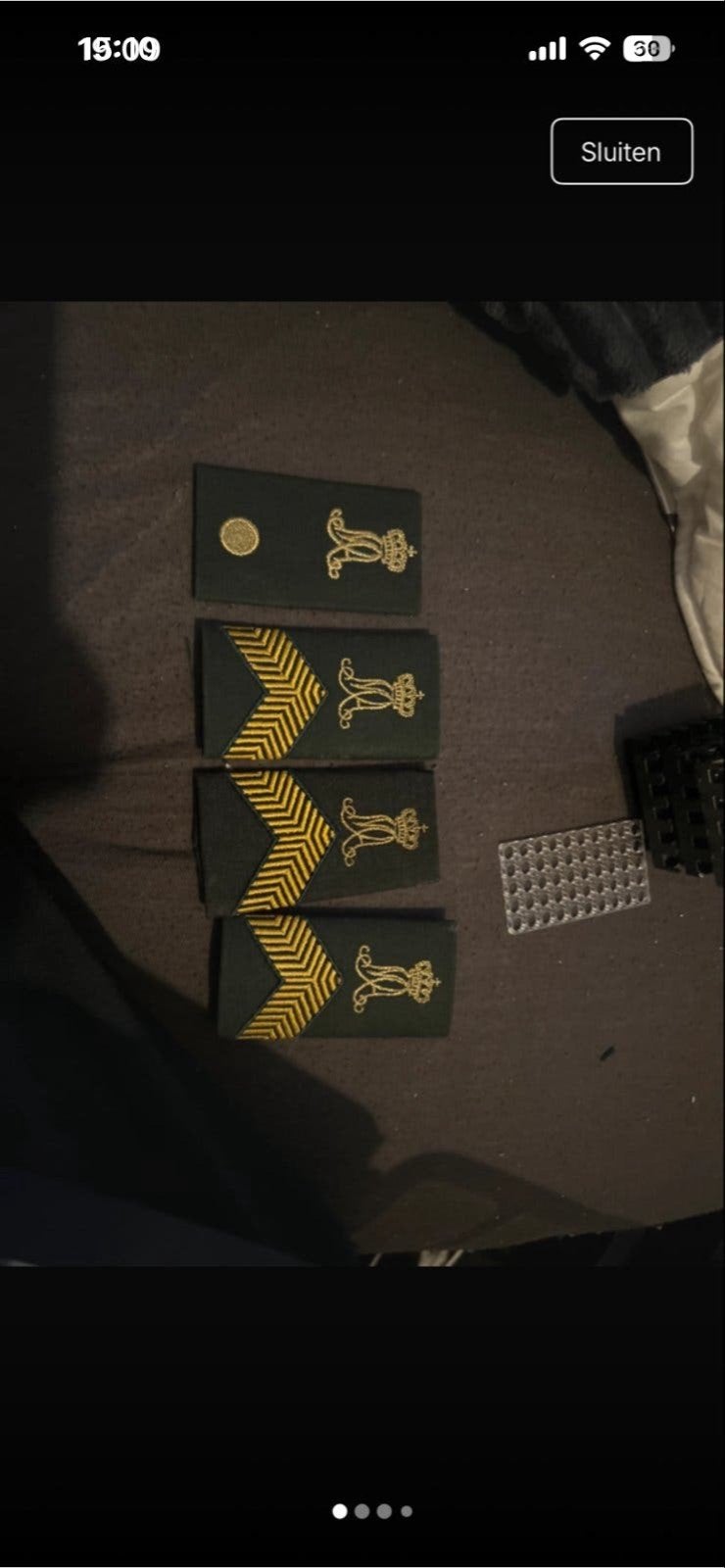 Militaire emblemen en insignes, Ophalen of Verzenden, Landmacht, Nederland, Embleem of Badge