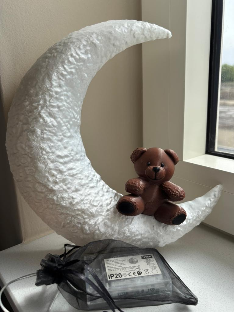 Moon Teddy lamp, Huis en Inrichting, Woonaccessoires | Vazen, Overige materialen, Overige kleuren, Verzenden, Nieuw