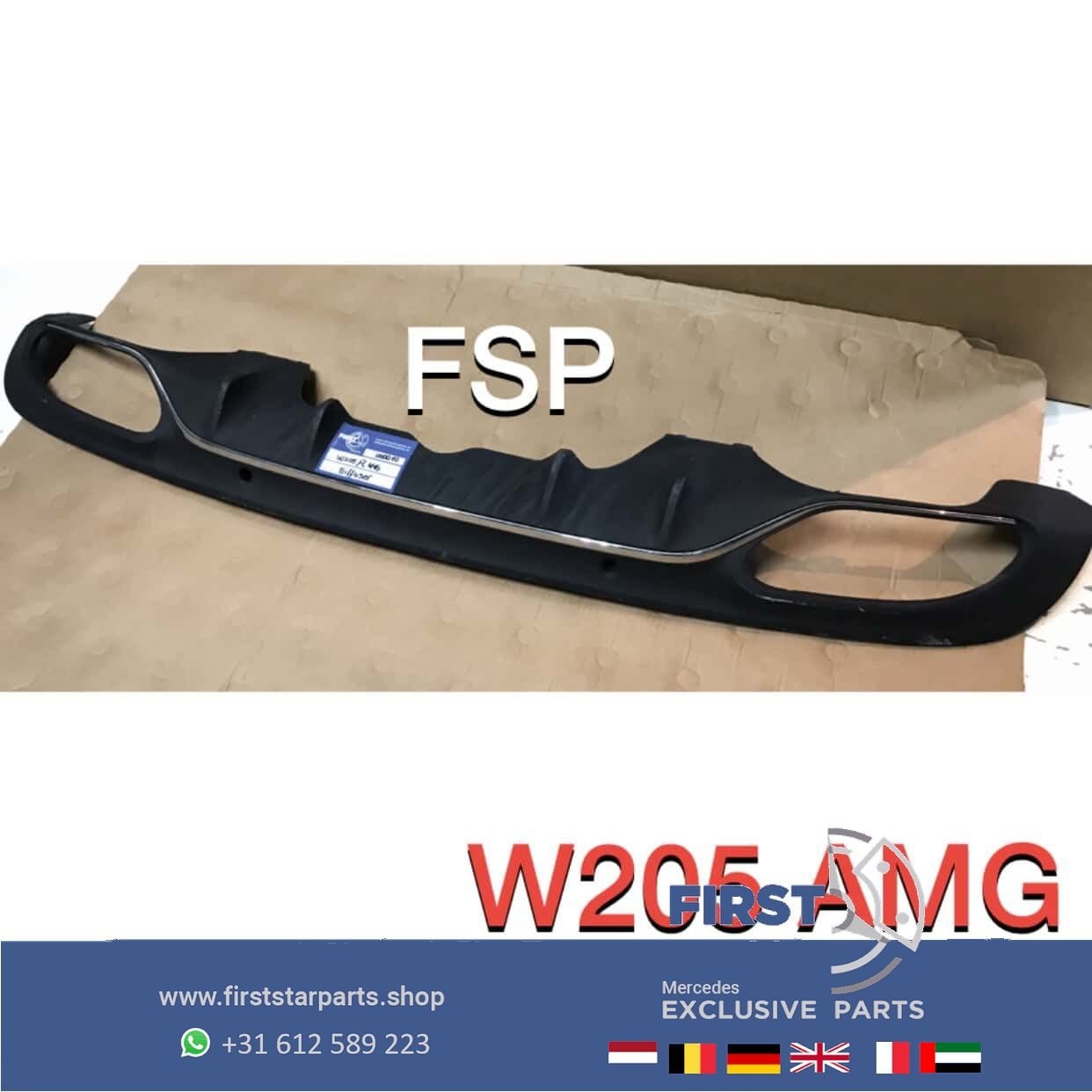 W205 S205 FACELIFT AMG DIFFUSER Mercedes C Klasse 2014-2022, -, -, -