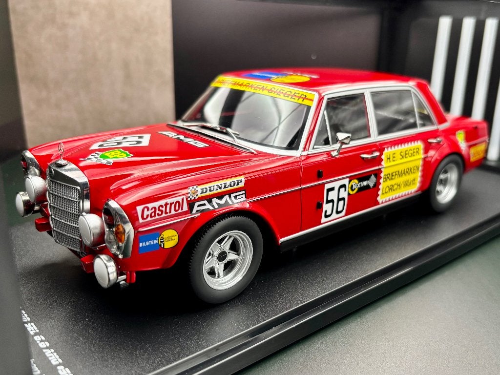 1:18  Mercedes-benz AMG 300 SEL 6.8 200 Miles Nürnberg 1972, Ophalen of Verzenden, Zo goed als nieuw, Auto, Overige merken
