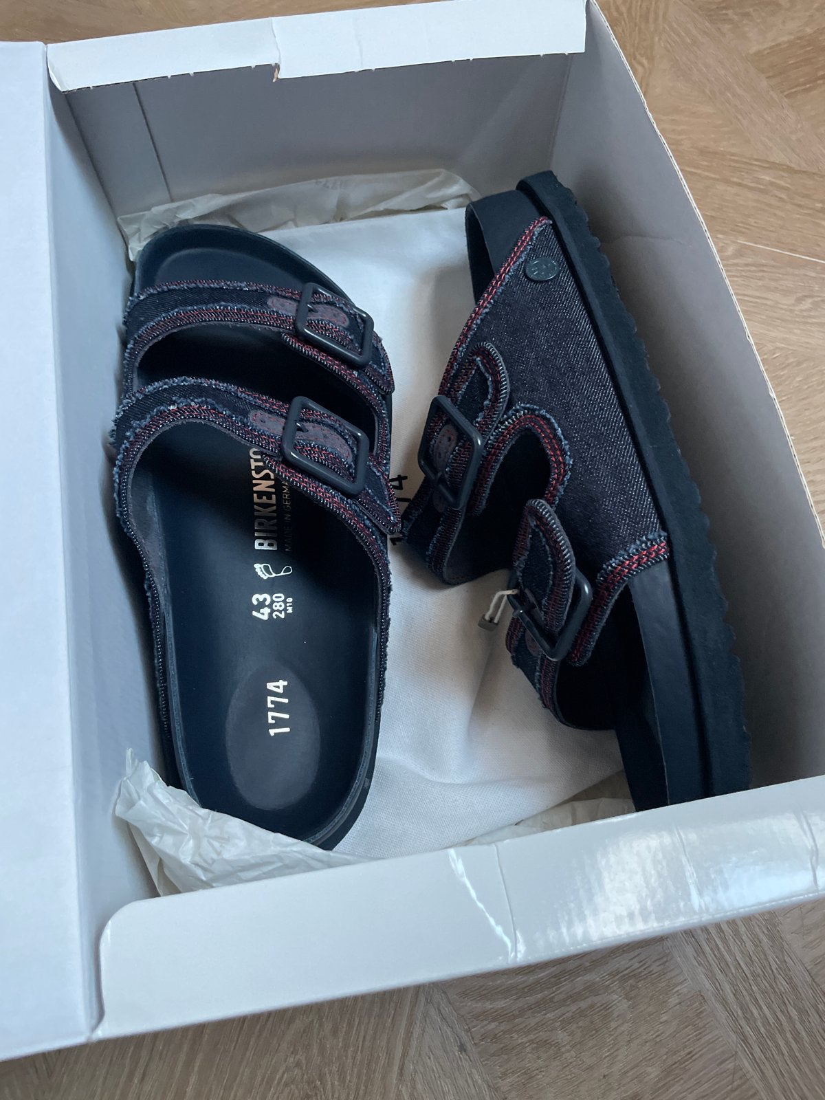 BIRKENSTOCK ARIZONA 1774 DENIM Sandalen Maat 43 Nieuw, Ophalen of Verzenden, Nieuw, Blauw