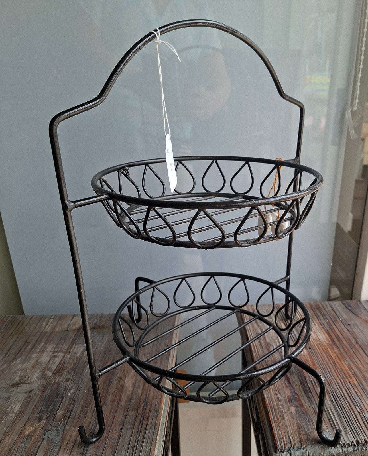 zwart ijzere etagere, Ophalen of Verzenden