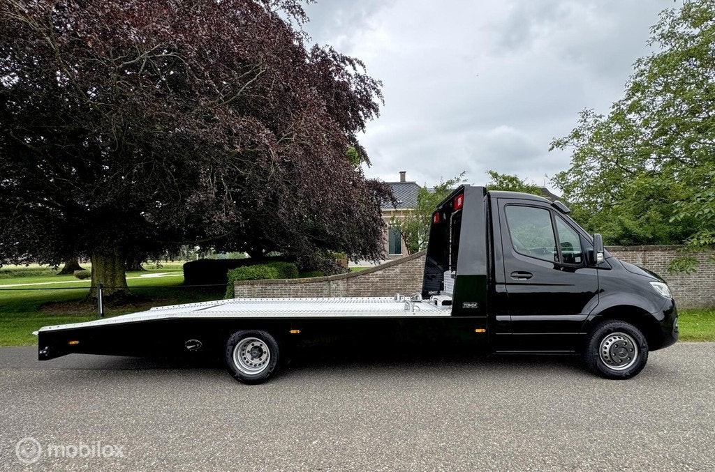 Mercedes Sprinter 519 V6 | Tijhof | Bruin Leer | Oprijwagen, Automaat, Gebruikt, Euro 6, 190 pk