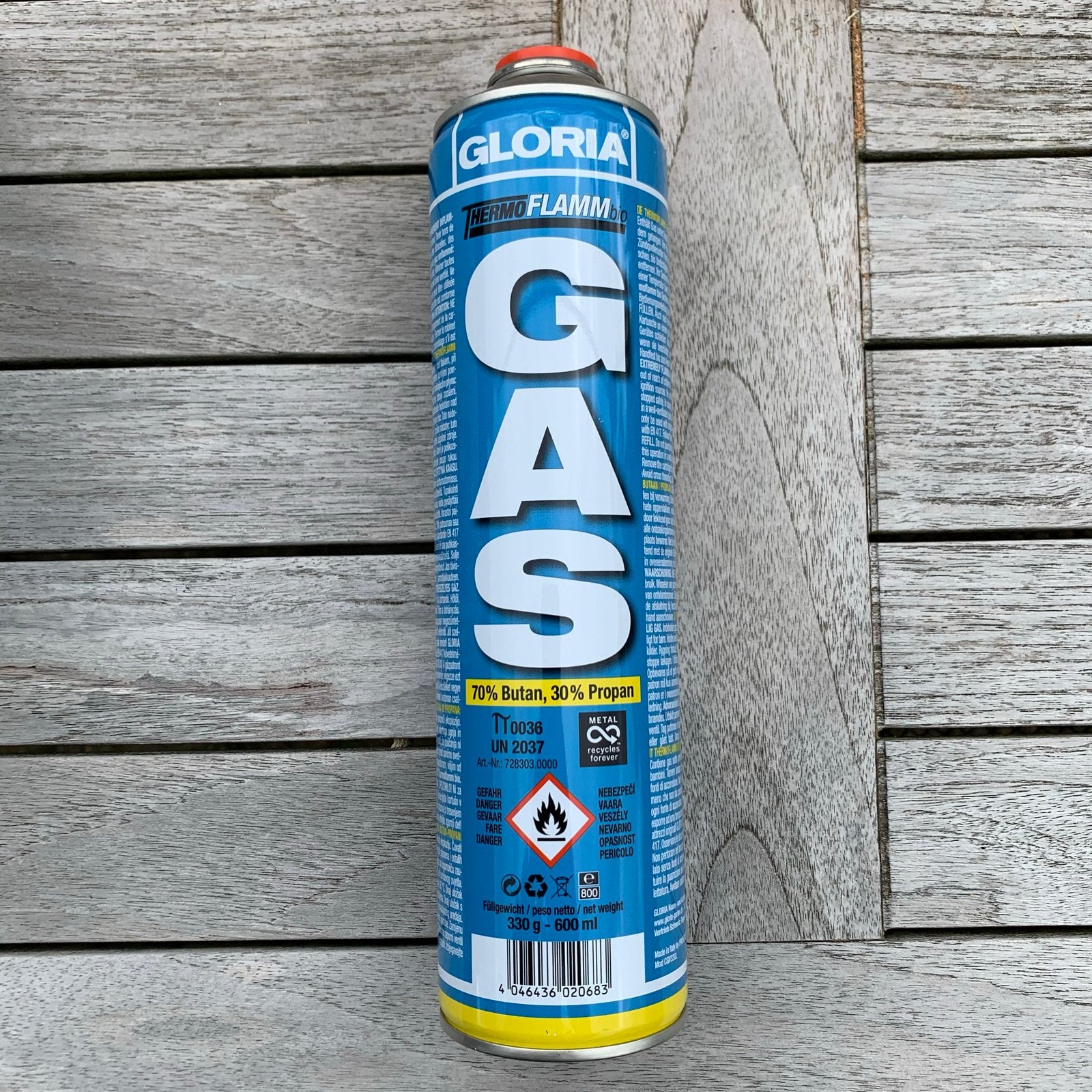 Gloria Thermoflamm Bio Gasfles - 70% Butaan, 30% Propaan, Ophalen of Verzenden, Nieuw