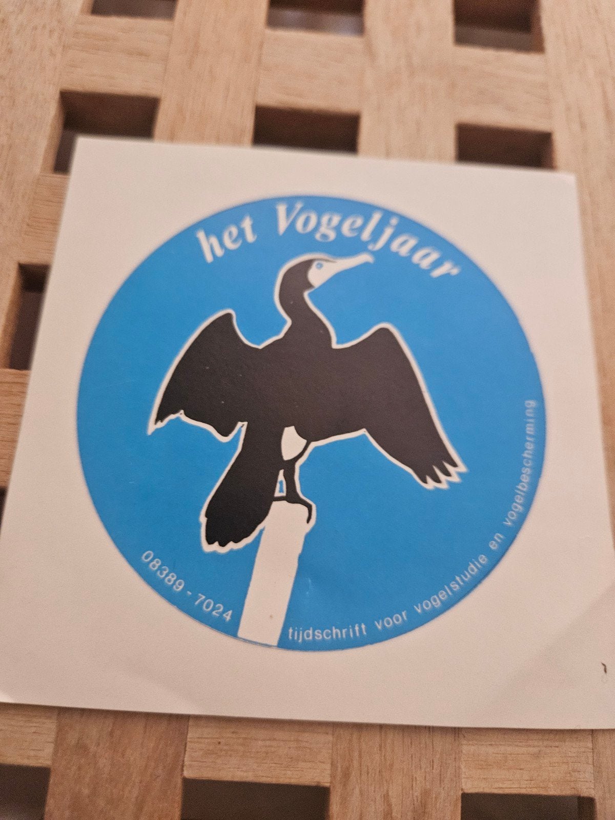 Het Vogeljaar sticker, Ophalen of Verzenden, Zo goed als nieuw