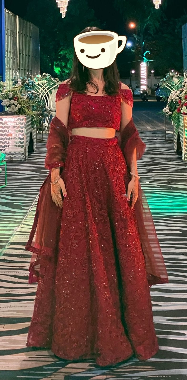 Lehenga, Ophalen of Verzenden, Zo goed als nieuw, Overige typen