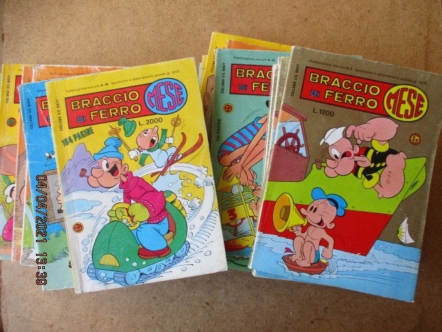 adv0697 popeye pocket italiaans 8, Eén stripboek, Ophalen, Gelezen