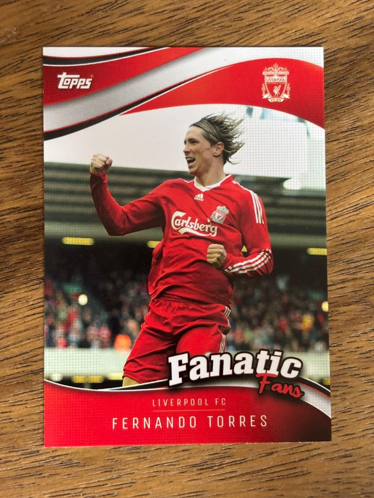 Fernando Torres Topps Fanatic Fans Liverpool FC Spelerskaart, Ophalen of Verzenden, Zo goed als nieuw, Buitenlandse clubs, Spelerskaart
