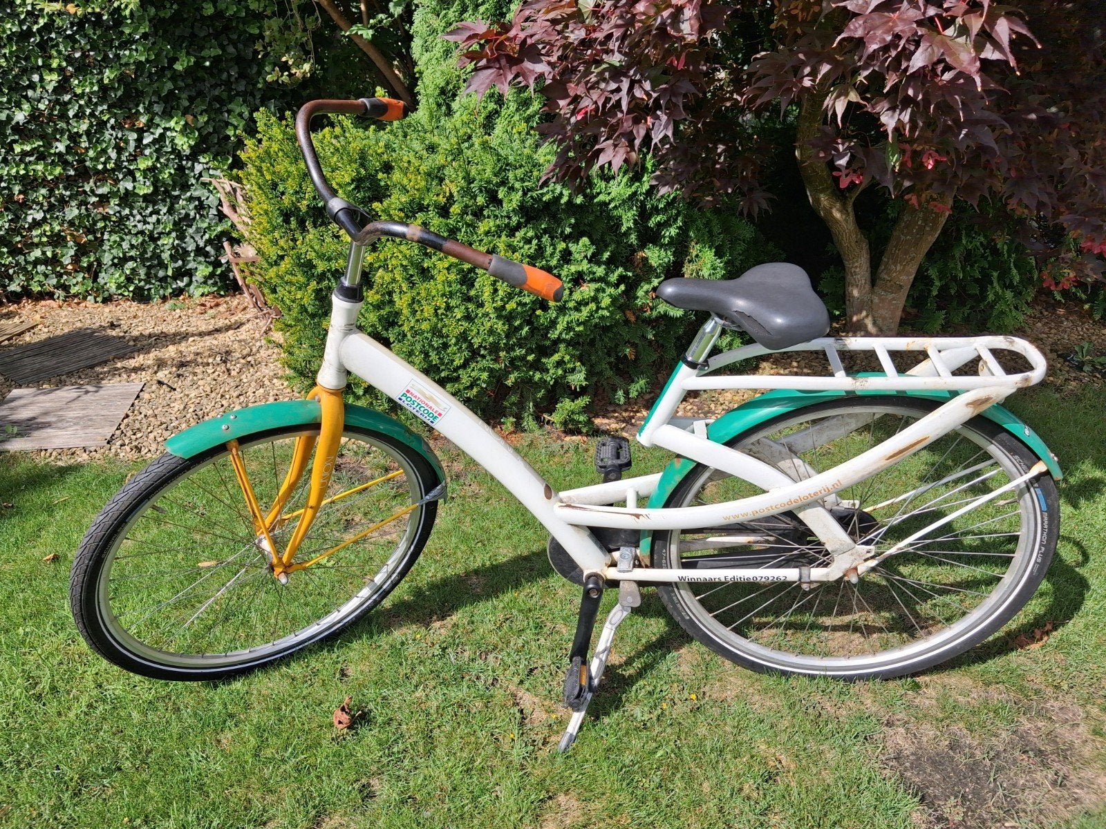 Postcodeloterij damesfiets merk Union, Fietsen en Brommers, Fietsen | Dames | Damesfietsen, Ophalen, Gebruikt, Terugtraprem, Overige merken