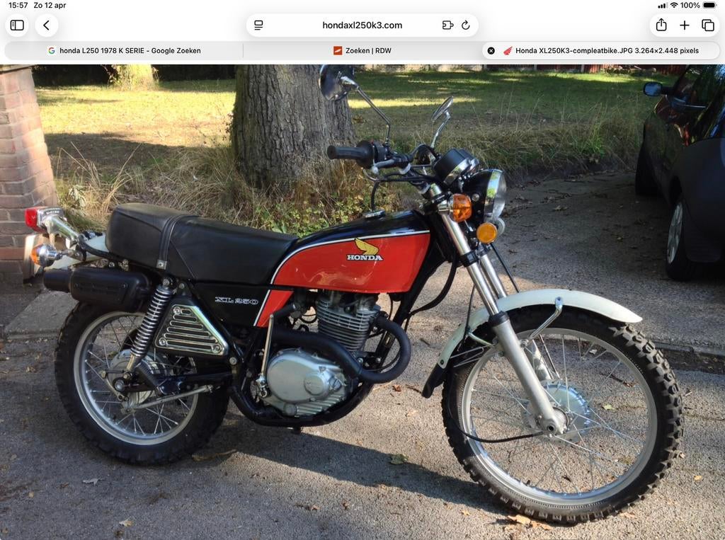 Honda XL250 Onderdelen 67 77 78 79 K serie, Ophalen of Verzenden
