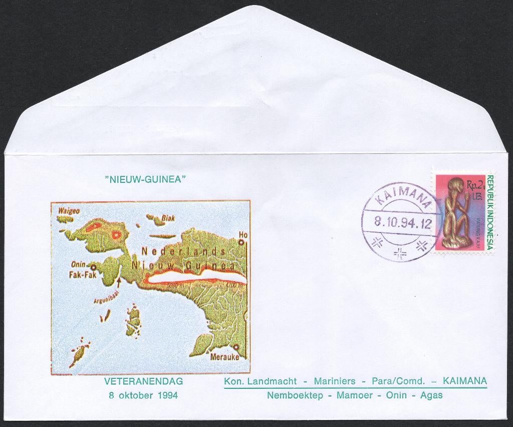 Veteranendag 1994 Kaimana, Postzegels en Munten, Verzenden, Envelop