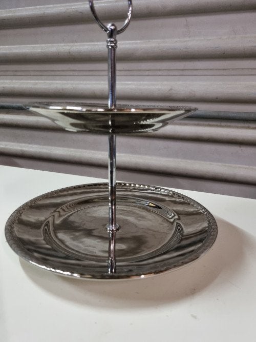 Etagere zilverkleurig, Ophalen of Verzenden, 'T Olde Gre-j, Info@toldegrej.nl, Endepoelstraat 20f Didam