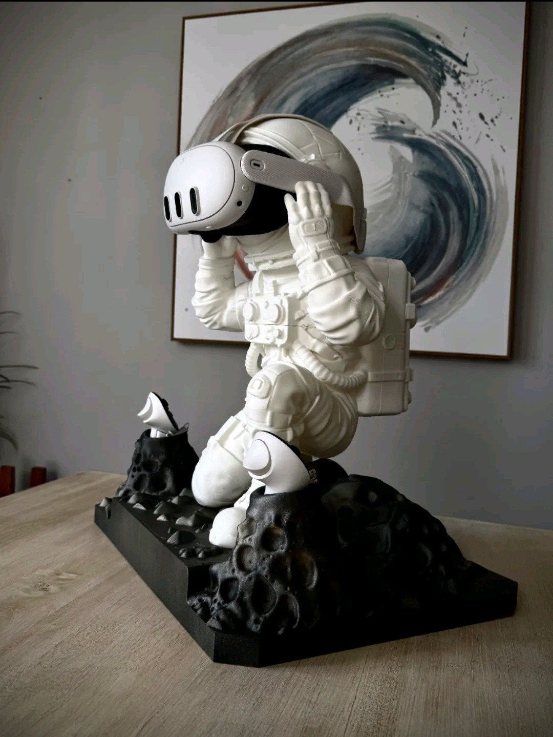 VR Headset Houder Astronaut - Ruimtevaarder Stand, Ophalen of Verzenden, Zo goed als nieuw, VR-bril, Overige platformen