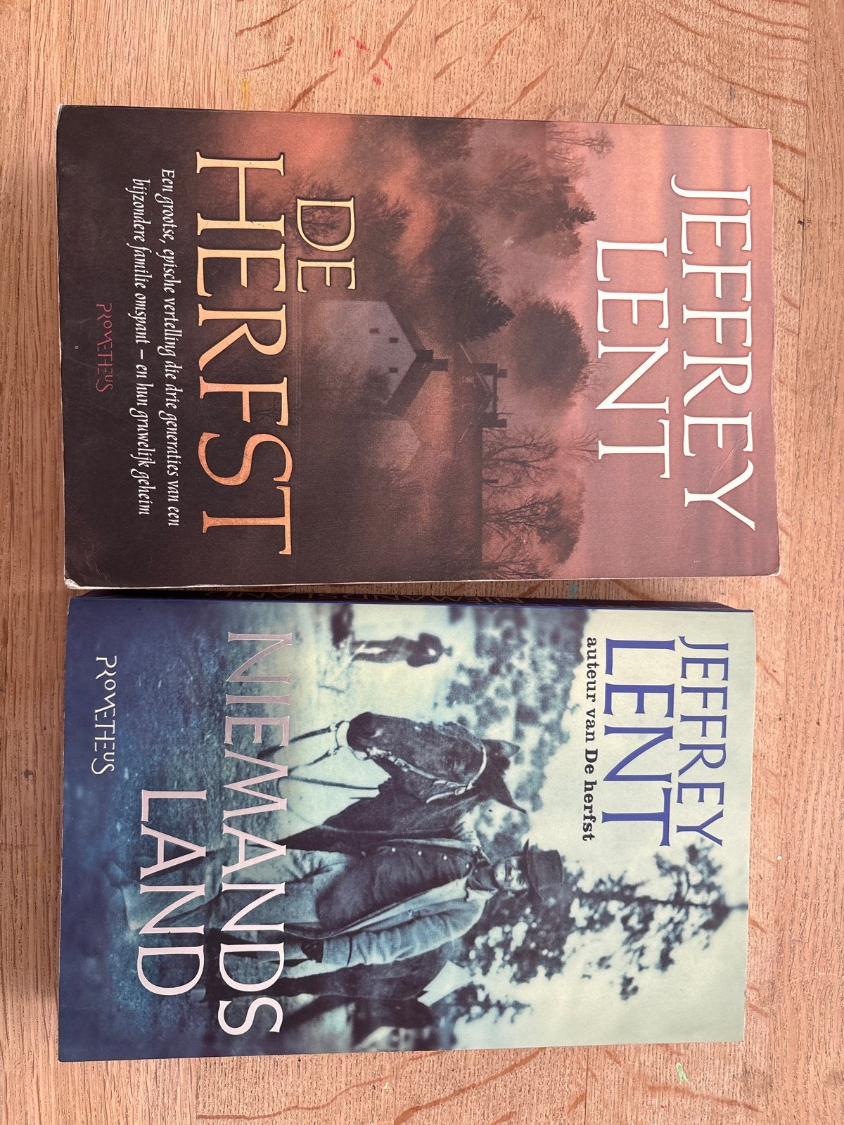 Jeffrey Lent Boeken: De Herfst & Niemandsland (Set van 2), Boeken, Ophalen of Verzenden, Gelezen, Amerika