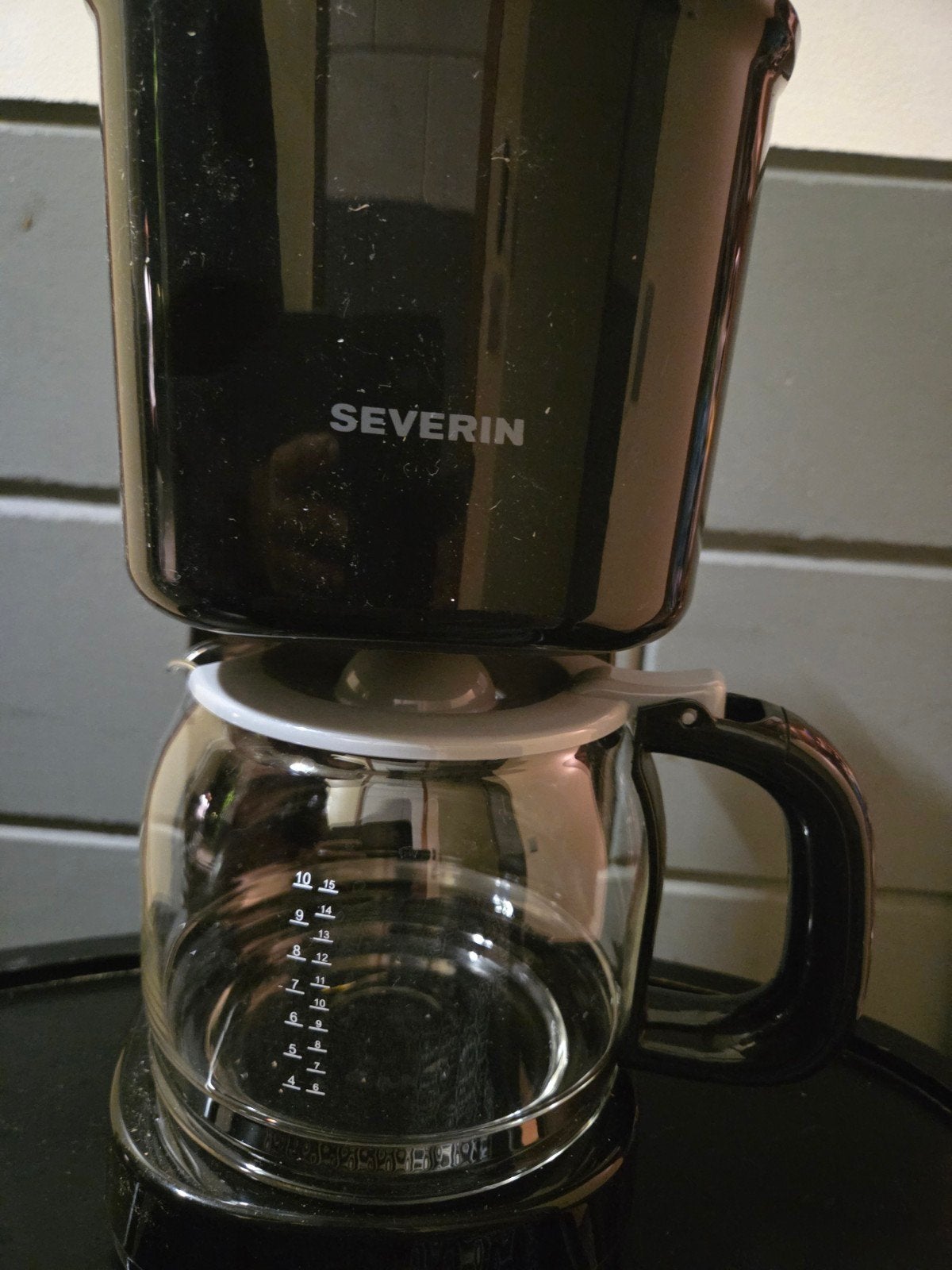 Severin Koffiezetapparaat - Zwart, Gebruikt, 10 kopjes of meer, Koffiemachine, Gemalen koffie